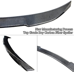AeroBon Prepreg Dry Carbon Fiber Trunk Spoiler Wing Compatible with BMW 2019+ G80 M3 and 3er G20 Sedan (CS Style)