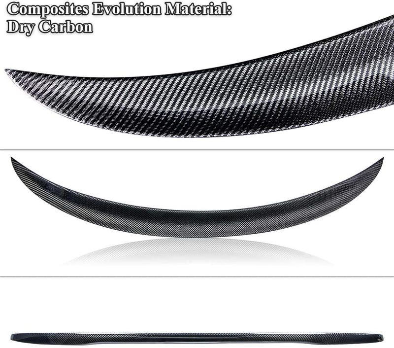 AeroBon Dry Carbon Fiber Trunk Spoiler Wing Compatible with 2014-20 BMW F36 4-Series Gran Coupe 4-Door