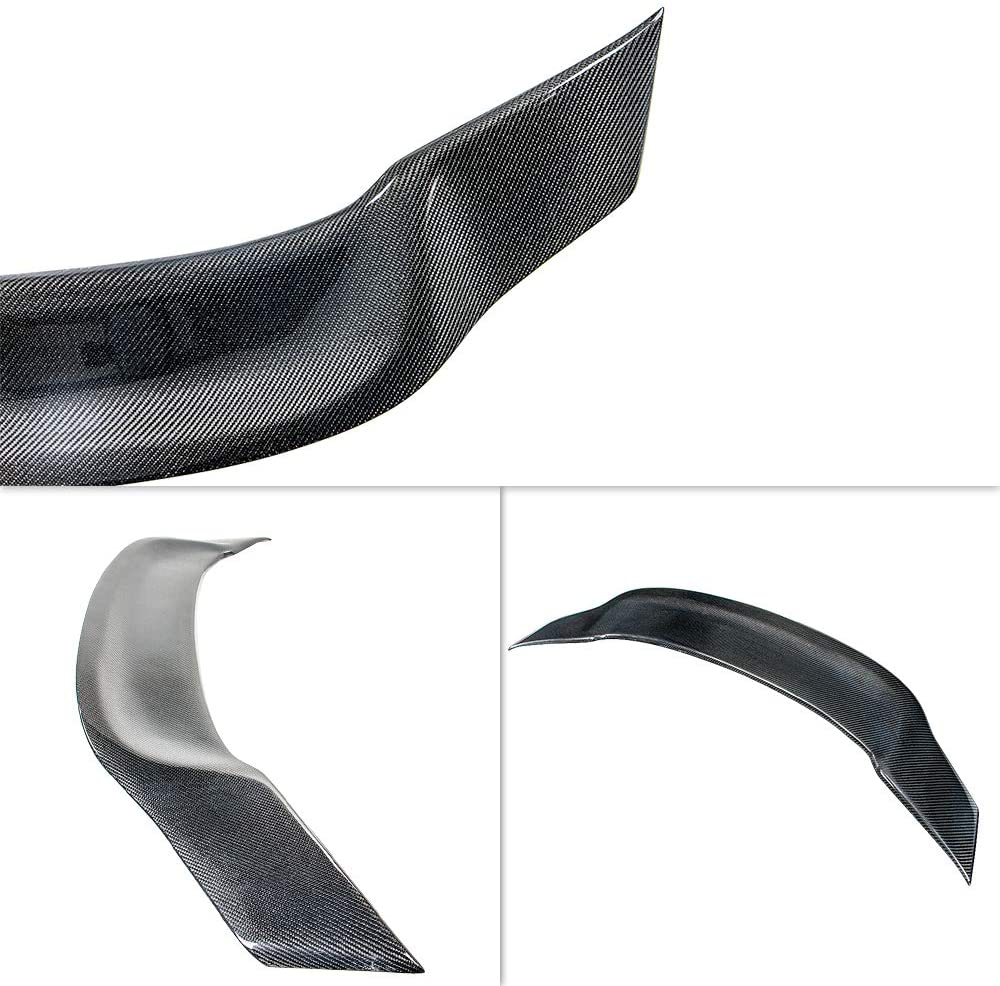 AeroBon Real Carbon Fiber Trunk Spoiler Wing Compatible with Mercedes CLA C117 2013-2019 (R Style)