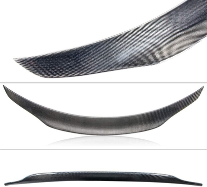AeroBon Real Carbon Fiber Trunk Spoiler Wing Compatible with Mercedes CLA C117 2013-2019 (High Kick Style)