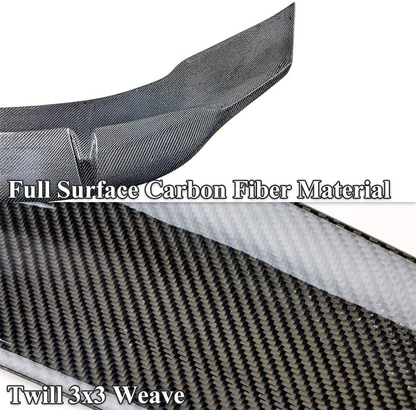 AeroBon Real Carbon Fiber Trunk Spoiler Wing Compatible with Mercedes CLA C117 2013-2019 (R Style)