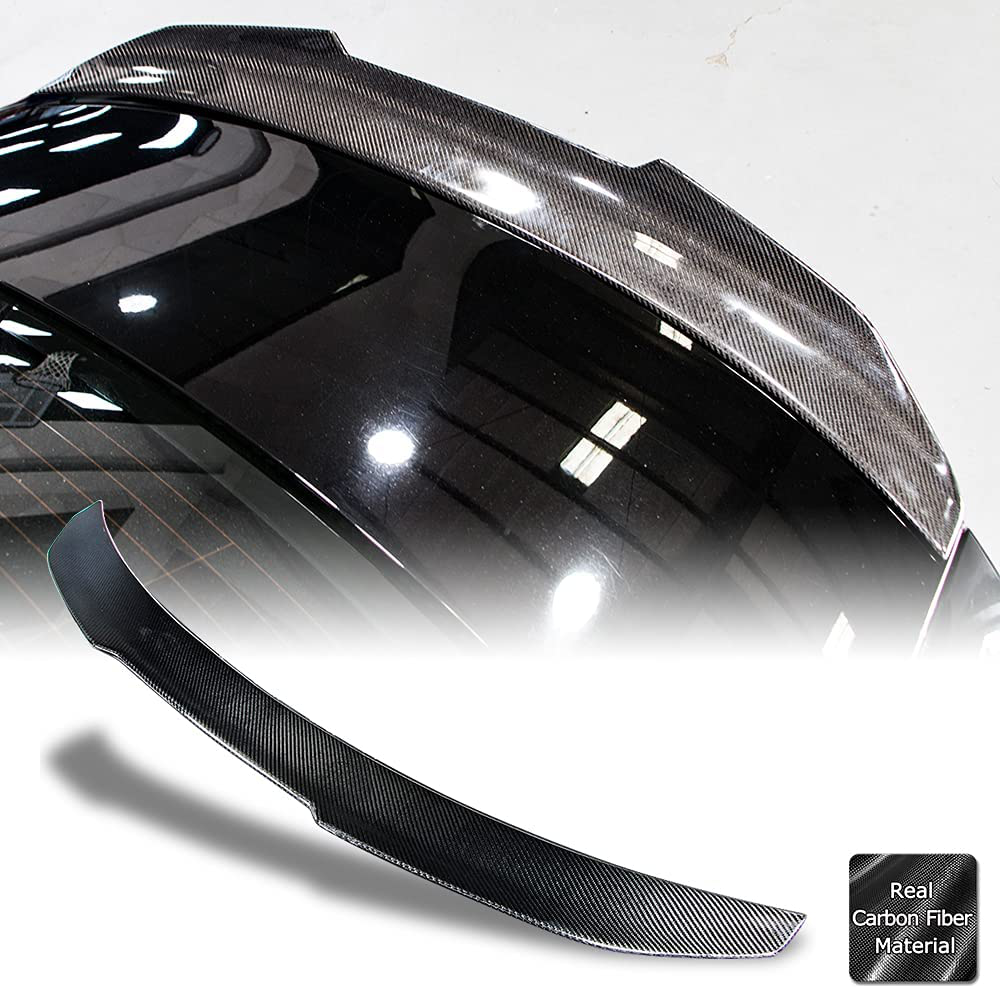 AeroBon Real Carbon Fiber Trunk Spoiler Compatible with 2007-16 Audi A5 Coupe (8T3)