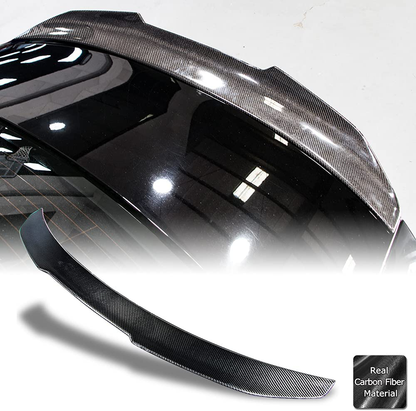 AeroBon Real Carbon Fiber Trunk Spoiler Compatible with 2007-16 Audi A5 Coupe (8T3)