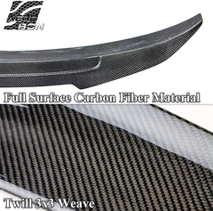 AeroBon Real Carbon Fiber Trunk Spoiler Wing Compatible with BMW 2019+ 3er G20 Sedan G80 M3 (High Kick Style)