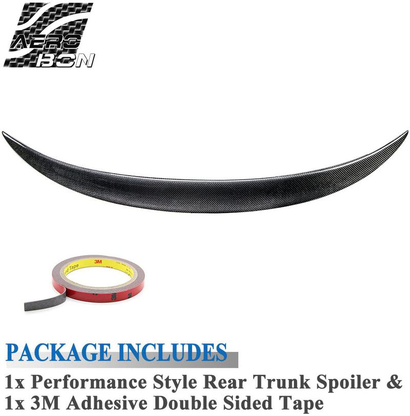 AeroBon Real Carbon Fiber Trunk Spoiler Compatible with 2015-19 BMW F16 X6 / F86 X6M, P Style Spoiler