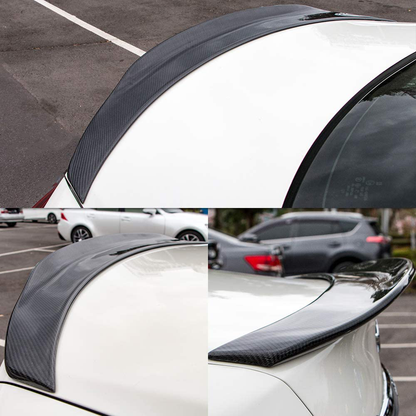 AeroBon Real Carbon Fiber Trunk Spoiler Wing Compatible with 2020-21 Mercedes C118 CLA Class Sedan