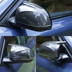 AeroBon Real Carbon Fiber Side Mirror Covers Compatible with BMW G-Series SUV- X3 (G01) X4 (G02) X5 (G05) X6 (G06) X7 (G07)