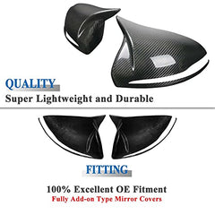 AeroBon Prepreg Dry Carbon Fiber Side Mirror Cover Compatible with 2015-21 Mercedes C Class W205 C205 Mirror Caps (Add-On Style)