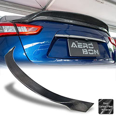AeroBon Real Carbon Fiber Trunk Spoiler Wing Compatible with 2013-22 Maserati Ghibli Sedan M157 (AS Style)