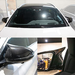 AeroBon Prepreg Dry Carbon Fiber Side Mirror Cover Compatible with 2015-21 Mercedes C Class W205 C205 Mirror Caps (Add-On Style)