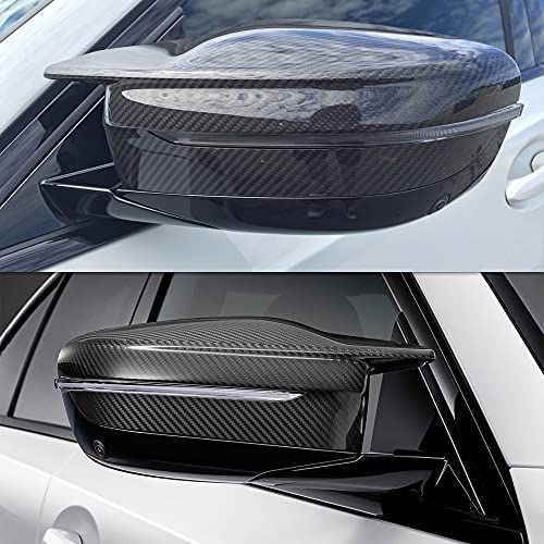 AeroBon Real Carbon Fiber Side Mirror Covers Compatible with BMW 3er G20/ G21, 4er G22/ G23/ G26 and 5er G30/ G31 (MK2)