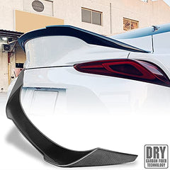 AeroBon Dry Carbon Fiber Trunk Spoiler Compatible with 2019+ Toyota Supra A90 Coupe