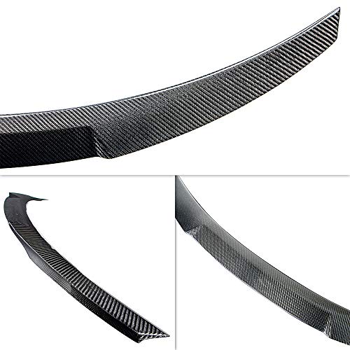 AeroBon Real Carbon Fiber Trunk Spoiler Compatible with 2007-13 BMW 3-Series E93 Convertible and E93 M3 (V Style)
