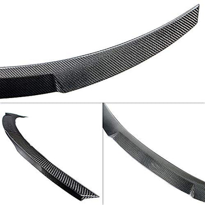 AeroBon Real Carbon Fiber Trunk Spoiler Compatible with 2007-13 BMW 3-Series E93 Convertible and E93 M3 (V Style)