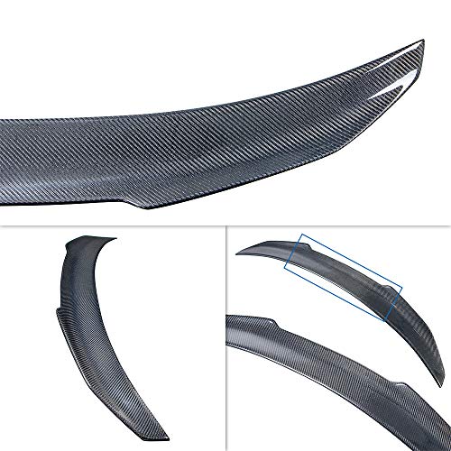 AeroBon Real Carbon Fiber Trunk Spoiler Compatible with 2008-2015 Infiniti G37 Coupe Spoiler 2-Door (H Style)