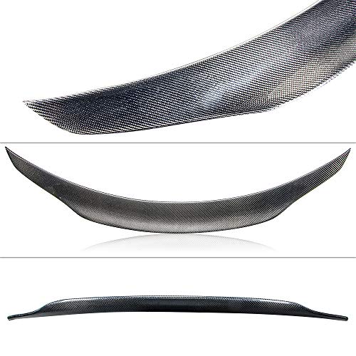 AeroBon Real Carbon Fiber Trunk Spoiler Compatible with 2008-2015 Infiniti G37 Coupe (H+ Style)