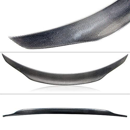 AeroBon Real Carbon Fiber Trunk Spoiler Compatible with 2008-2015 Infiniti G37 Coupe (H+ Style)