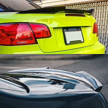 AeroBon Real Carbon Fiber Trunk Spoiler Compatible with 2007-13 BMW 3-Series E93 Convertible and E93 M3 (V Style)