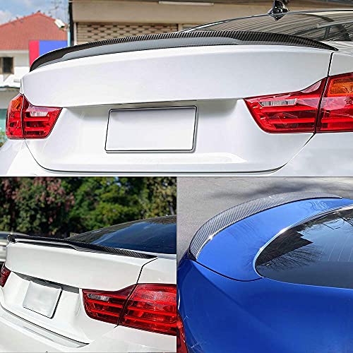 AeroBon Real Carbon Fiber Trunk Spoiler Compatible with 2014-21 BMW 2-Series F22 Coupe and F87 M2 (P Style)