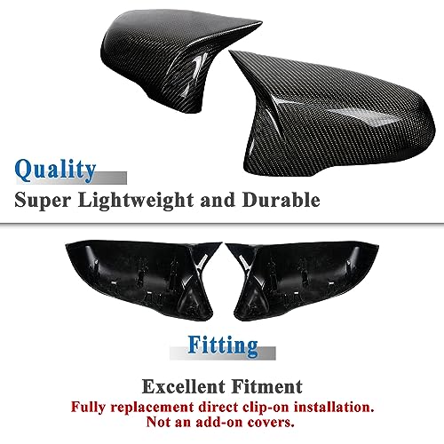 AeroBon Real Carbon Fiber Side Mirror Covers Compatible with 2019-2023 Toyota GR Supra A90 A91 Coupe