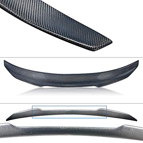 AeroBon Real Carbon Fiber Trunk Spoiler Compatible with 2008-2015 Infiniti G37 Coupe Spoiler 2-Door (H Style)