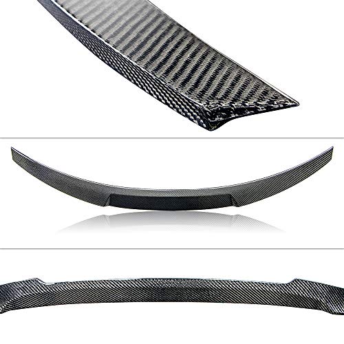 AeroBon Real Carbon Fiber Trunk Spoiler Compatible with 2014-21 BMW 2-Series F22 Coupe and F87 M2 (MV Style)