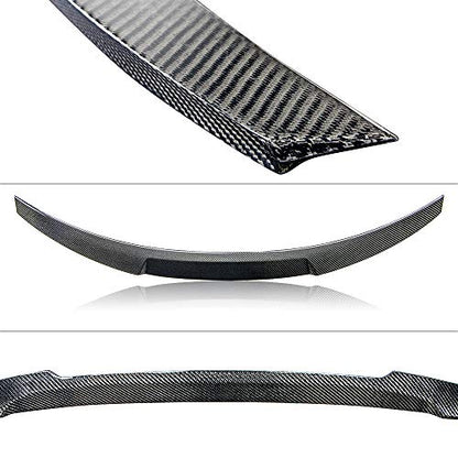 AeroBon Real Carbon Fiber Trunk Spoiler Compatible with 2014-21 BMW 2-Series F22 Coupe and F87 M2 (MV Style)