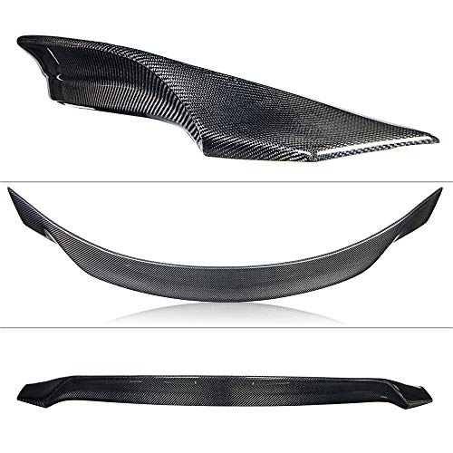 AeroBon Real Carbon Fiber Trunk Spoiler Compatible with 2014-2024 Maserati Ghibli Spoiler (AS Style)