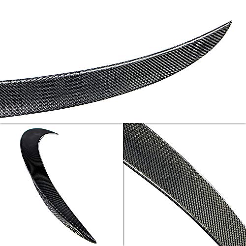 AeroBon Real Carbon Fiber Trunk Spoiler Compatible with 2014-21 BMW 2-Series F22 Coupe and F87 M2 (P Style)