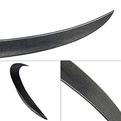 AeroBon Real Carbon Fiber Trunk Spoiler Compatible with 2014-21 BMW 2-Series F22 Coupe and F87 M2 (P Style)