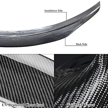 AeroBon Real Carbon Fiber Trunk Spoiler Compatible with 2022-2023 Mercedes C-Class W206 Sedan