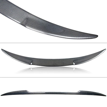 AeroBon Real Carbon Fiber Trunk Spoiler Compatible with 2017-2024 Alfa Romeo Giulia Sedan Spoiler (OE Style)