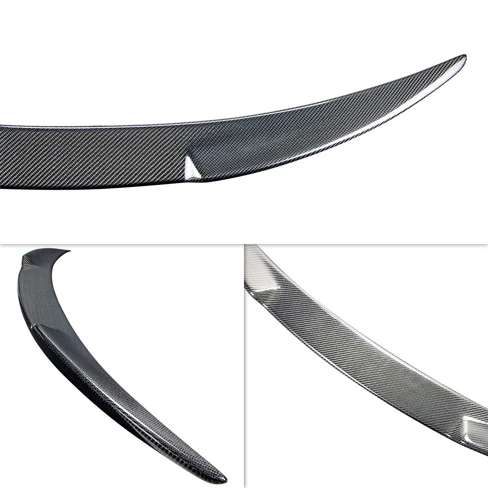 AeroBon Real Carbon Fiber Trunk Spoiler Compatible with 2017-2024 Alfa Romeo Giulia Sedan Spoiler (OE Style)